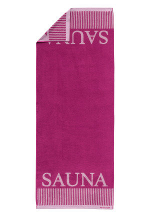 Sauna towel 75x200 fuchsia - SCHIESSER Home