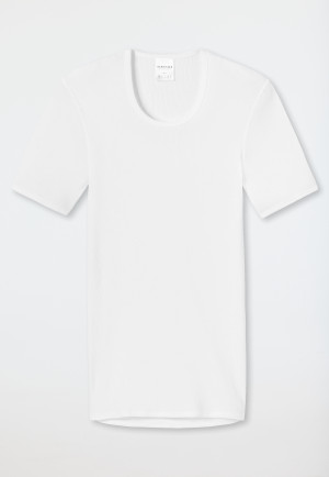 Shirt kurzarm Doppelripp weiß - Original Classics